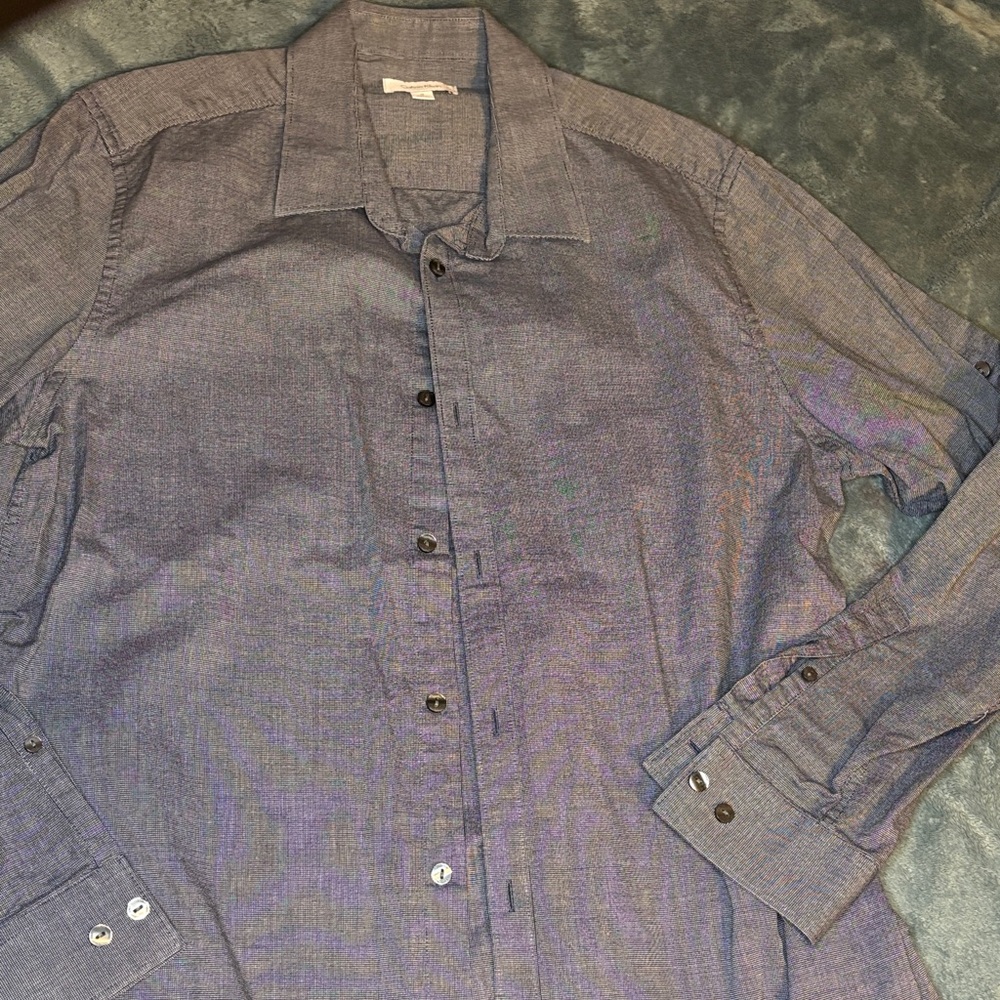 Calvin Klein Gray Patterned Shirt
